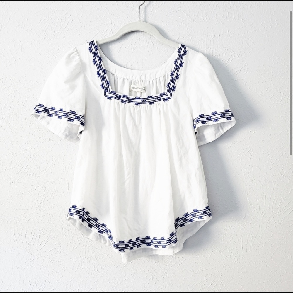 Madewell Boho White Blouse